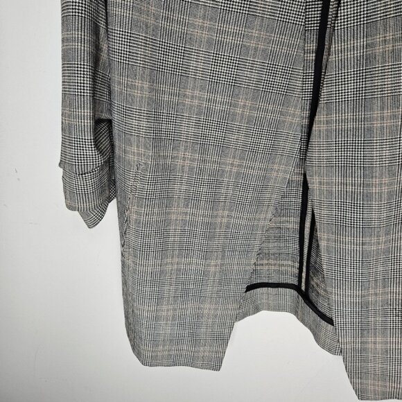 Aritzia Babaton Hip Power Blazer Jacket Sz 0 Plaid Office Corporate Academia - Picture 8 of 14